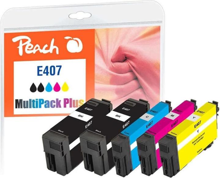 Image du produit Peach Cartouche Epson No.407 MultiPack Plus remanufacturée (M, C, Y, CF)