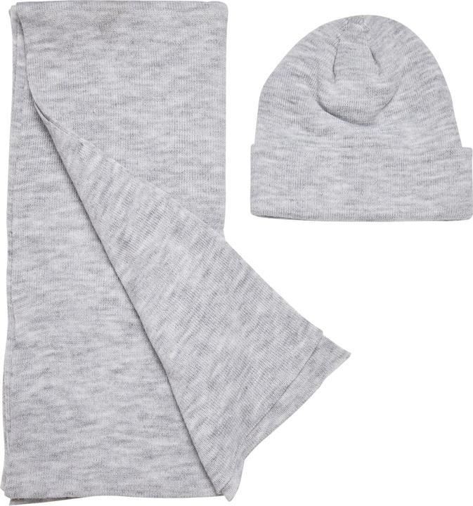Urban Classics Recycled Basic Beanie and Scarf Set black one size