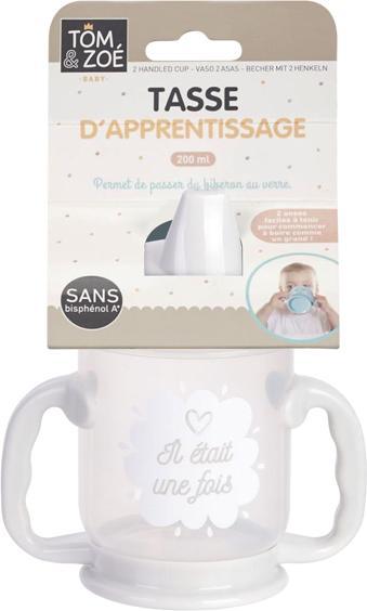 Produktbild Tom & Zoé Auslaufsichere Baby-Lerntasse mit Trinkschnabel 210 ml