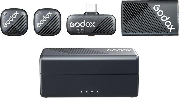 Productafbeelding Godox Cube C Combo Kit2 2.4GHz Wireless Microphone System