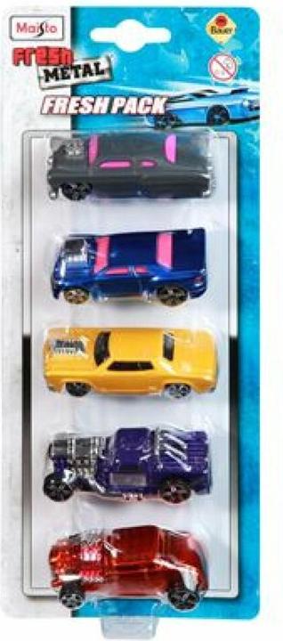 Image du produit Maisto Toys - Fresh Metal 5-er Set Modellautos, 7,5cm (6-fach sortiert) - Voiture miniature