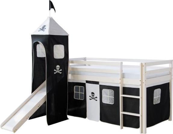 Immagine prodotto Homestyle4u Letto a soppalco con scivolo e torre (90 x 200 cm)