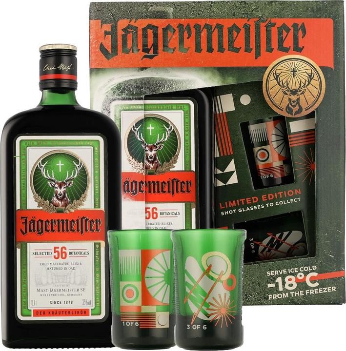 Produktbild Jägermeister Jagermeister Limited Edition Giftpack 35% Vol. 0,7l (40 %, Deutschland, Bitter)