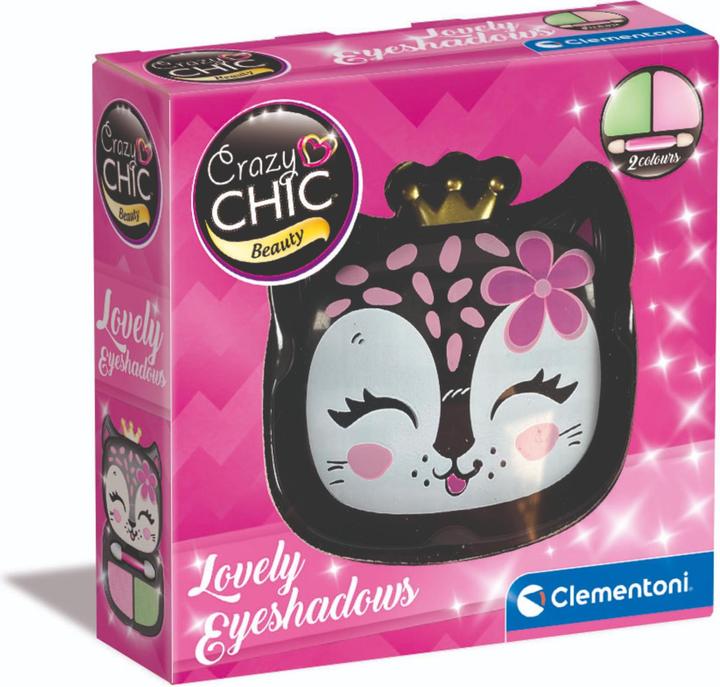 Produktbild Clementoni 18809 Crazy Chic – Lovely Eyeshadow: Panther – Lidschatten-Make-up, sicher und hypoallerg
