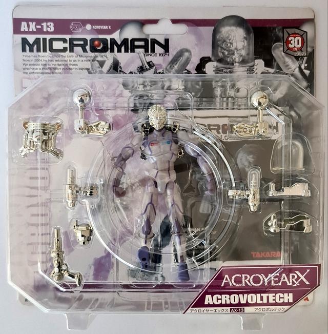 Takara 2004 Microman Acroyear X AX-13 Acrovoltech Actionfigur