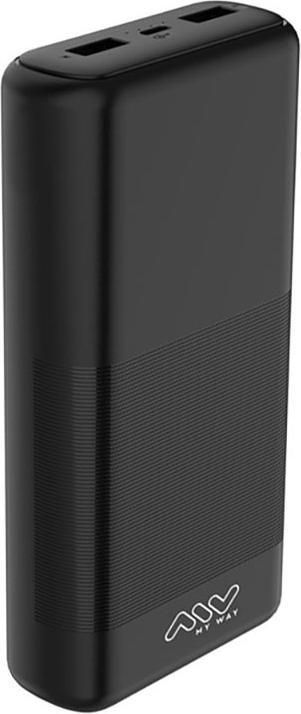 Immagine prodotto My Way POWERBANK 20000MAH USB-C + 2 USB-A NOIR PROMO BLACK FRIDAY (20000 mAh, 20 W, 20 Wh)