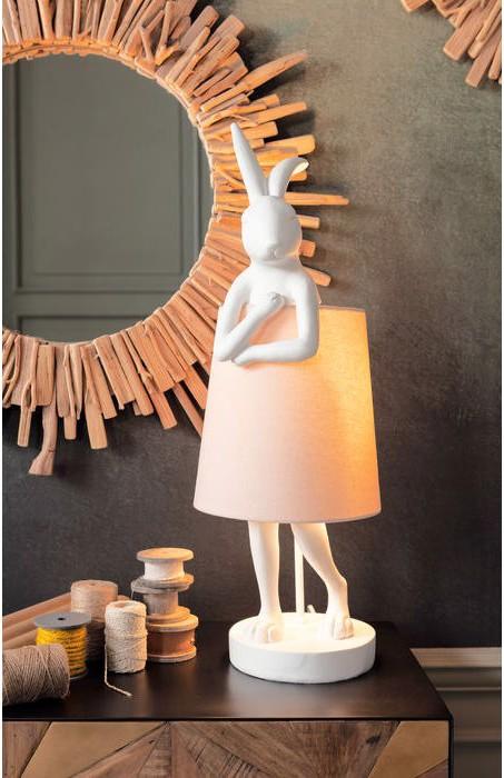 Actual product image Kare Design Table Lamp Animal Rabbit White (E14)