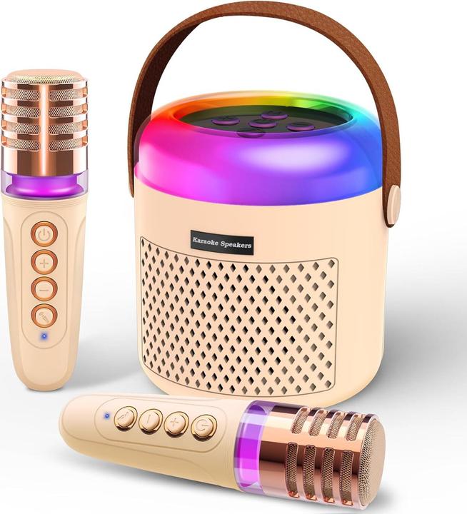 Immagine prodotto Pmgud Karaoke Maschine für Kinder mit Mikrofon & LED-Licht