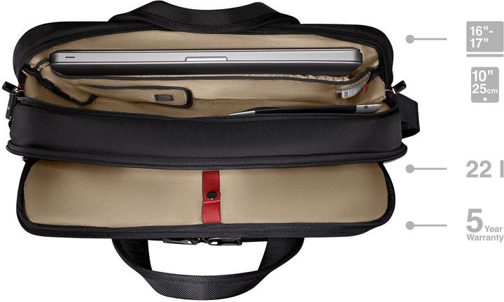 Produktbild Wenger Meteor Brief 16 - 17" Laptop-Tasche mit Tablet-Fach - schwarz (17")