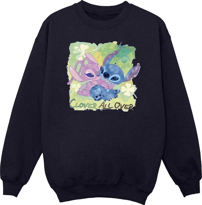 Disney Lilo And Stitch St Patrick's Day Clover Sweatshirt (XXL)