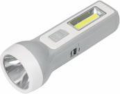 Actual product image ProPlus Torch 1W LED + 1W COB rechargeable gray