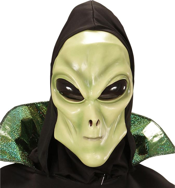 Actual product image Widmann Alienmaske Mit Kapuze Und Bubble Augen
