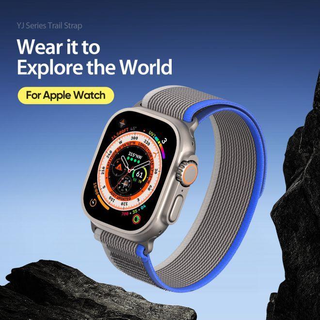 Immagine prodotto Dux Ducis Cinturino sportivo in velcro per Apple Watch 8/7/6 / SE / 5/4/3/2/1 (38, 40, 41 mm) Versio (40 mm, 38 mm, 41 mm, Nylon)