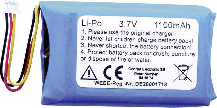 Conrad energy Replacement battery LiPo (3.70 V, 1100 mAh)