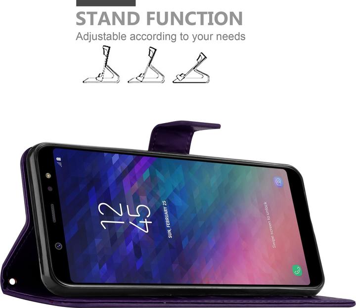 Produktbild Cadorabo Flower Book Cover (Samsung Galaxy A6+)