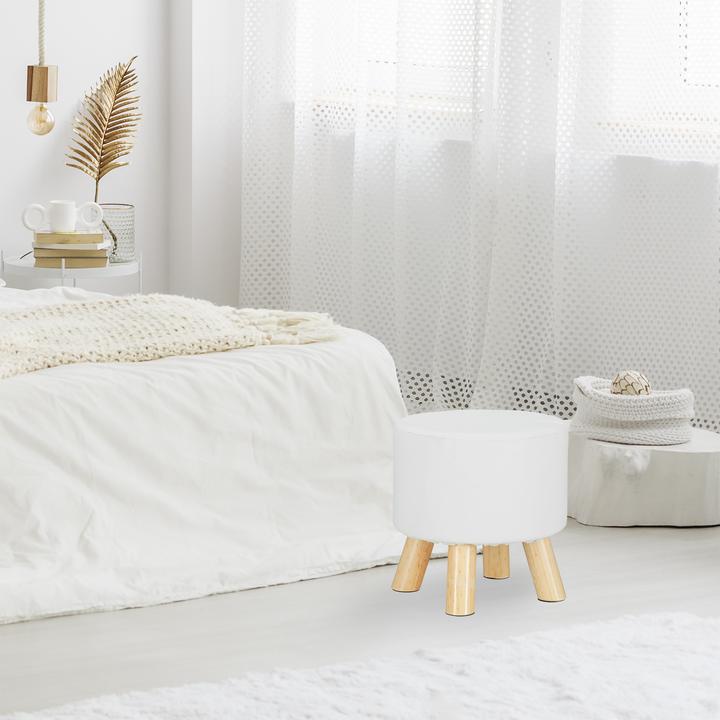 Actual product image Relaxdays Faux Footstool