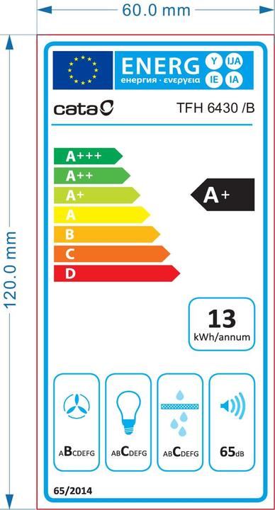 Label énergétique Cata TFH 6430 GBK
