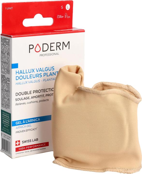Immagine prodotto Poderm Doppia protezione per l'alluce valgo e il dolore plantare del tallone (Deodorante per piedi e polvere, 202.50 ml)