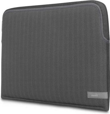 Actual product image Moshi Pluma Laptop Sleeve for MacBook Pro/Air 13" (2020) - Herringbone Gray (13", Apple)