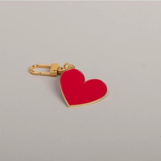 Actual product image Eulenschnitt Keyring pendant small heart red - by