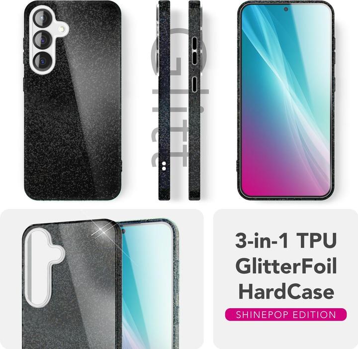Image du produit Nalia ShinePop - Stabile Glänzende Glitzer Hülle - Glamour Glitter Cover (Samsung Galaxy S25)