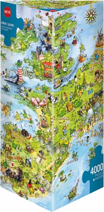 Actual product image Heye Marino Degano: United Dragons of Europe - Triangel (4000 pieces)