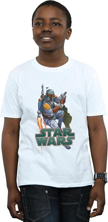 Actual product image Star Wars Boys Boba Fett Fired Up T-Shirt (152, 158)