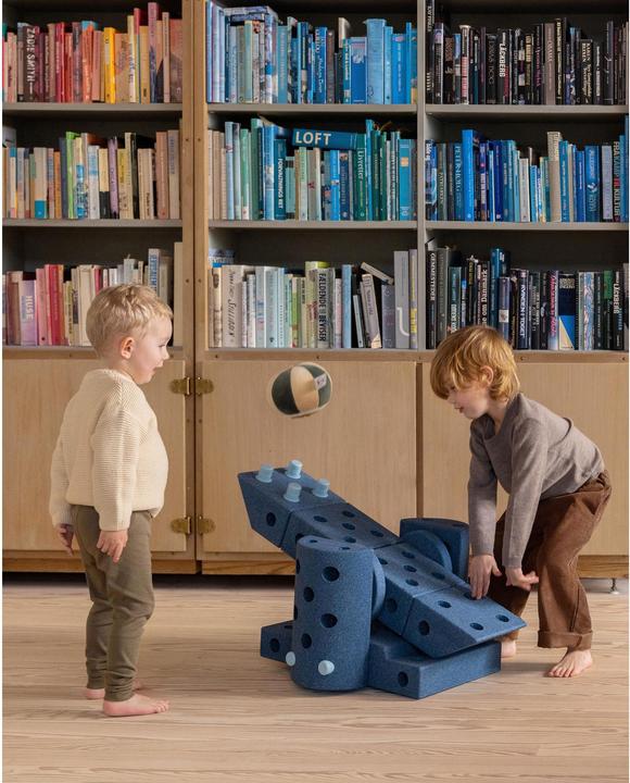 Immagine prodotto Modu Kit Dreamer - Zachte blokken- 33 onderdelen - Open Ended speelgoed- Speelgoed 1 -2-3 jaar - Deep Blu