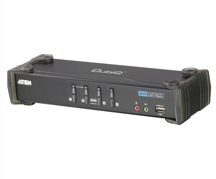 Actual product image Aten CS1764A, 4 Port KVM Switch, 2x USB, DVI