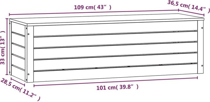 Actual product image VidaXL Truhe (109 x 36.5 x 33 cm)