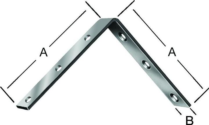 Image du produit Vormann Equerre de chaise 125x125x23 mm Acier galvanisé - 1 pièce" (20 pcs)