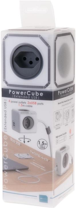 Image du produit Allocacoc PowerCube S+ (6 x, Type 13, USB-A, 3 m)