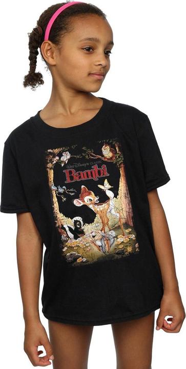 Immagine prodotto Disney Bambi Retro Poster Maglietta Ragazze (140, 146)