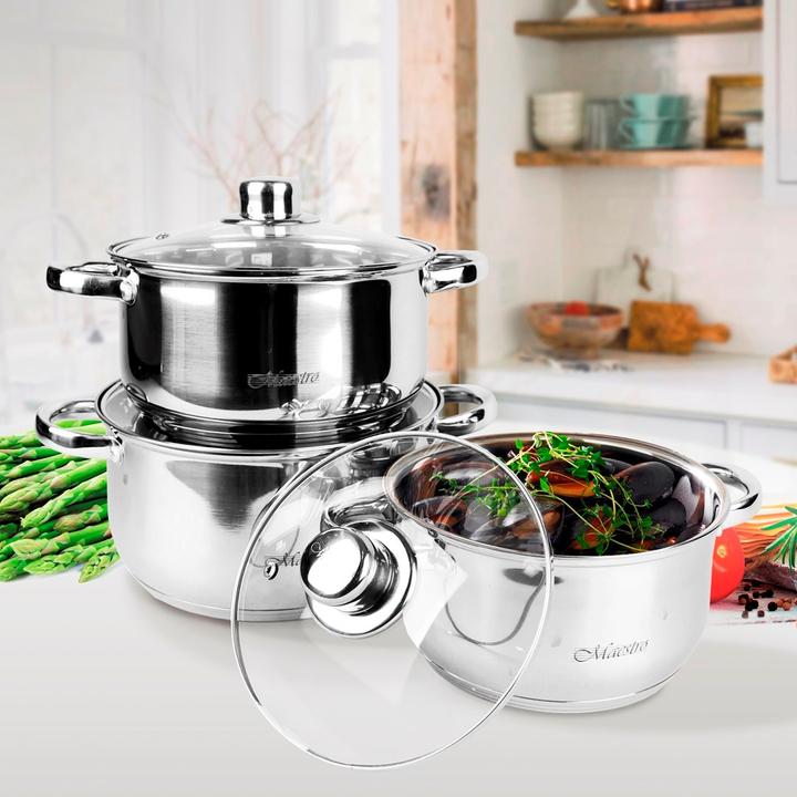 Produktbild Maestro MR-2020 Topfset mit 10 Elementen (16 cm, Kochtopf, Edelstahl)