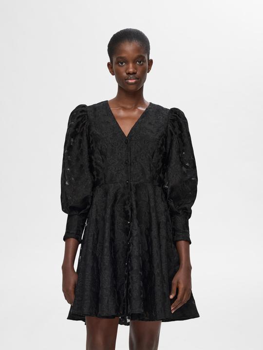 Actual product image Selected Femme Floral dress with puff sleeves (40)