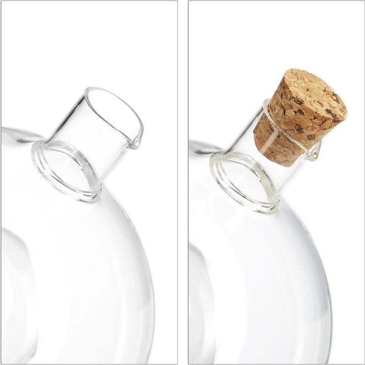 Relaxdays Oil and Vinegar Dispenser, 2in1 (375 ml)