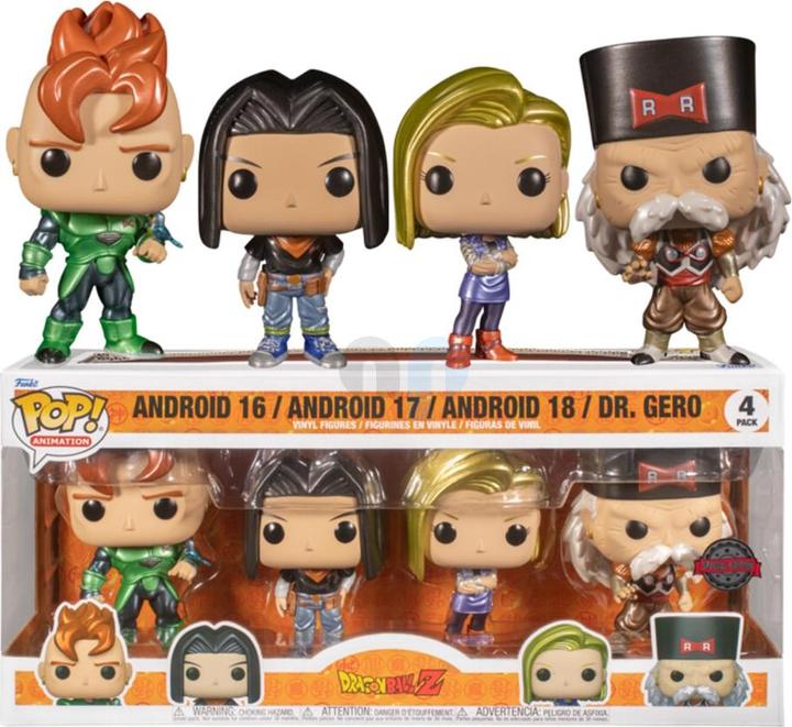 Image du produit Funko POP! Dragon Ball Z Android 16/17/18 / Dr. Gero 4PK