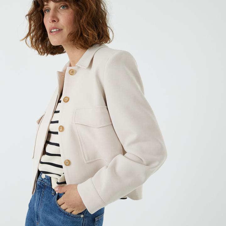 Actual product image La Redoute Collections Short jacket with button fastening (34)
