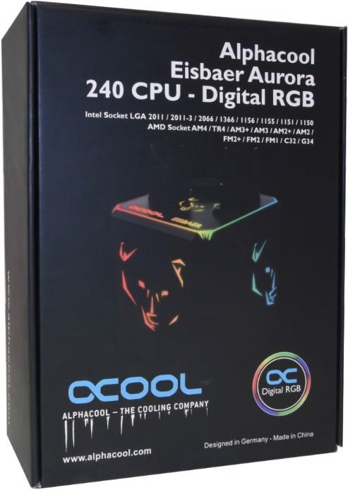 Actual product image Alphacool Eisbaer Aurora 240 CPU Digital RGB