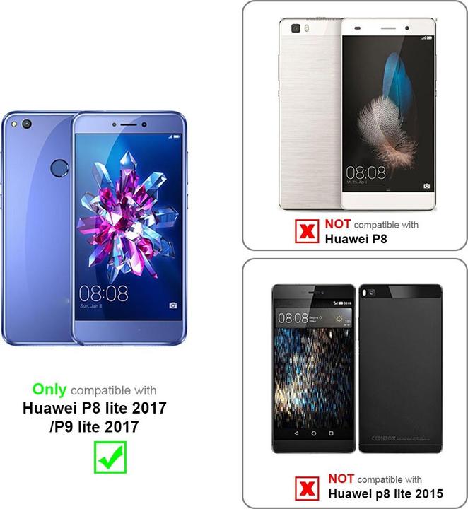 Actual product image Cadorabo Chain case for Huawei P8 LITE 2017 / P9 LITE 2017 necklace cover adjustable