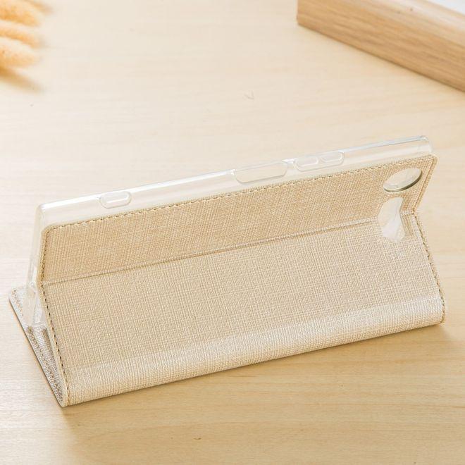 Actual product image MU Classic Leather Bookcover Sleeve (Sony Xperia XZ1 Compact)