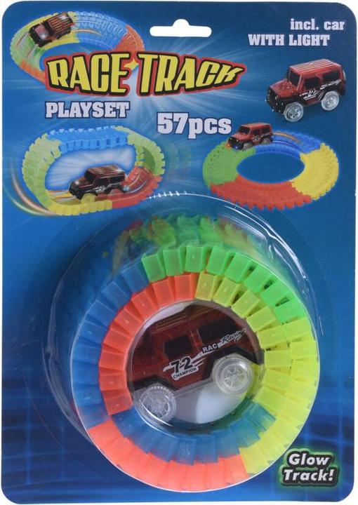 Produktbild Autobahn Glow in the Dark Spielset, 57 Teile.