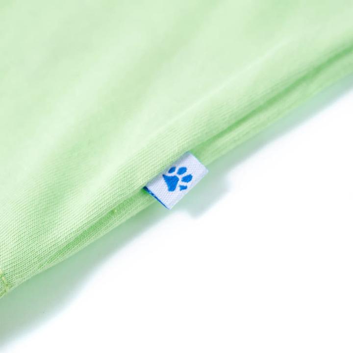 Immagine prodotto VidaXL T-shirt per bambini verde lime 104,Materiale: 100 % cotone,Colore (104)
