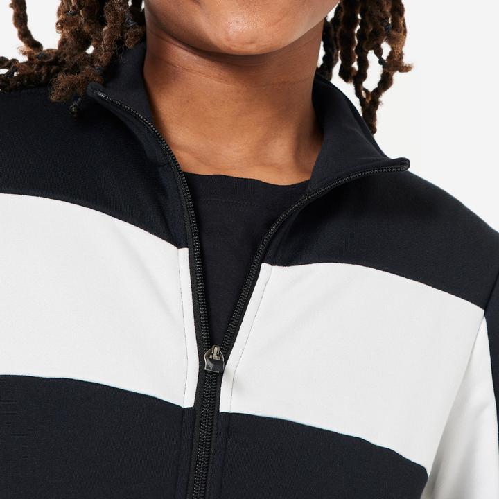 Produktbild Decathlon Trainingsjacke Trainingsanzug Kinder - schwarz/weiss (140)