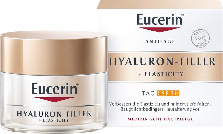 Actual product image Eucerin HYALURON-FILLER + ELASTICITY Day Care SPF 30 (50 ml, Day cream, SPF 30)