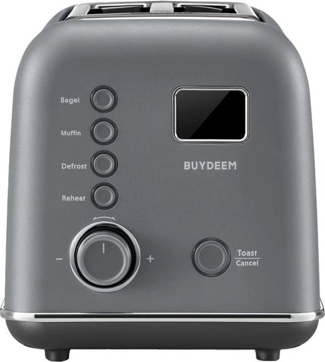 Image du produit Buydeem Grille-pain automatique en métal à 2 fentes, modèle DT730E, couleur Ink Grey, EU (Prise UE)