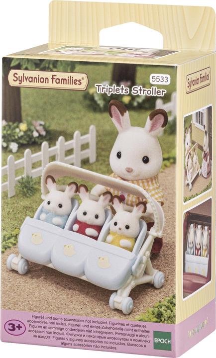 Immagine prodotto Sylvanian Families Passeggino per tre gemelli
