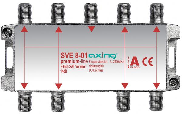 Produktbild Axing SVE 8-01 Cable splitter Grau