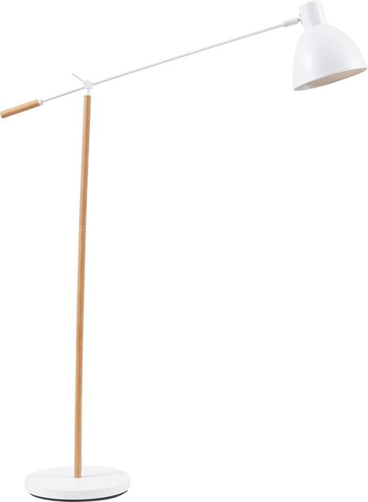 Actual product image Lux.Pro Stehleuchte Banchory Metall 163 cm Holzoptik/Weiss (E27)