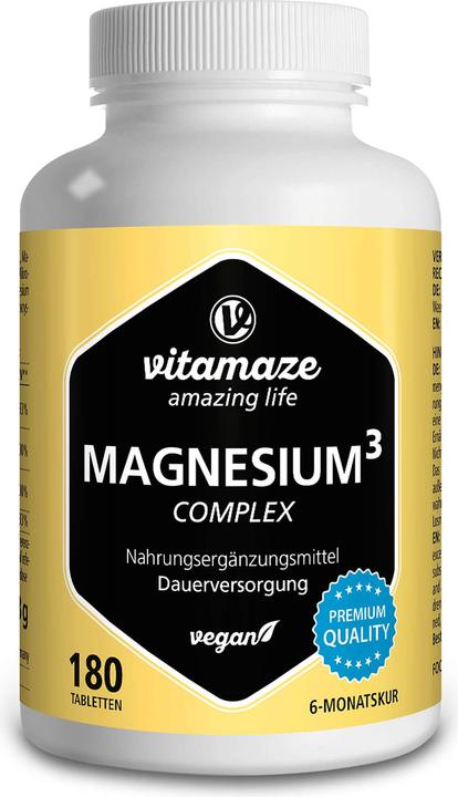 Immagine prodotto Vitamaze Magnesium³ 3-in-1 Komplex (180 Pezzo/i, Pillole)